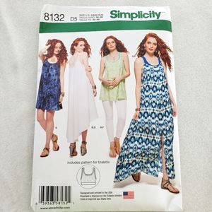 Simplicity Sewing Pattern UNCUT 8132 Dress